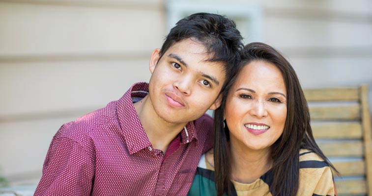 mother and son