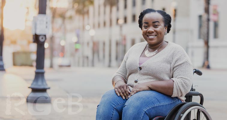 woman in wheelchair