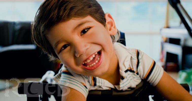 young boy smiling